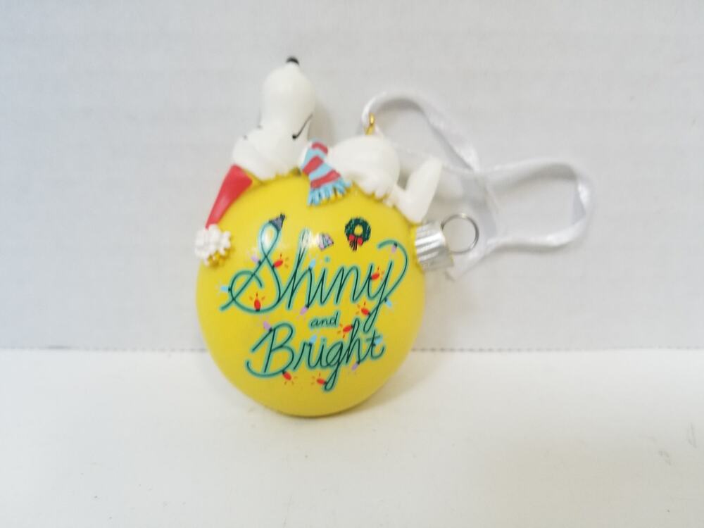 Peanuts Hallmark Snoopy Shiny and Bright Christmas Tree Ornament 2022